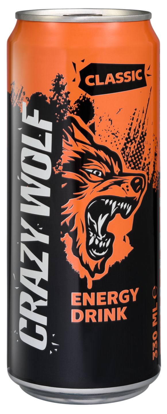 CRAZY WOLF Energy Drink oder Strong Cola