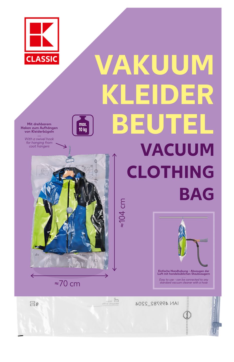 K-CLASSIC Vakuum-Kleiderbeutel