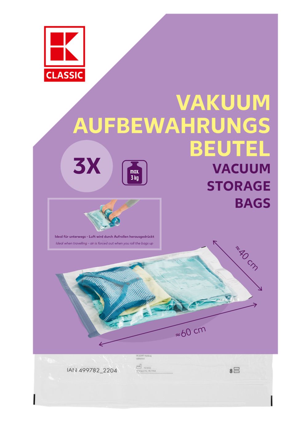 K-CLASSIC Vakuum-Aufbewahrungsbeutel