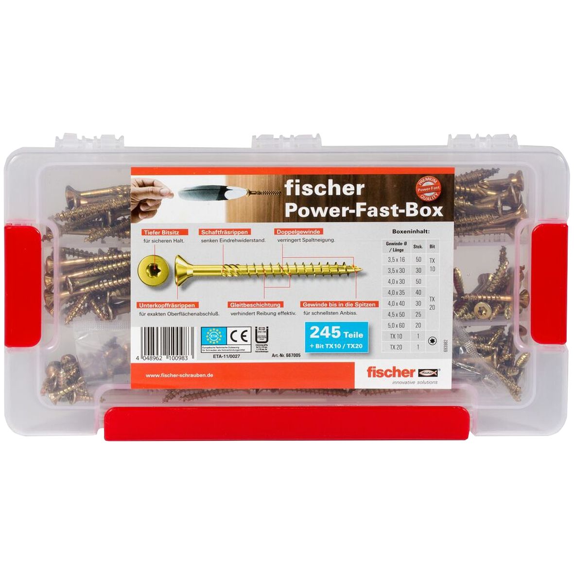 FISCHER Power-Fast-Schrauben-Box