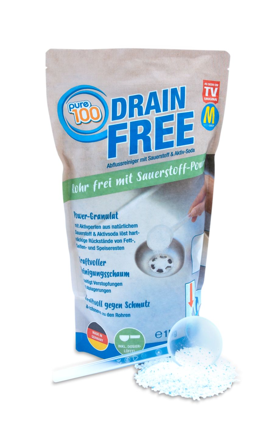 MEDIASHOP Abflussreiniger »Pure 100 Drain Free«