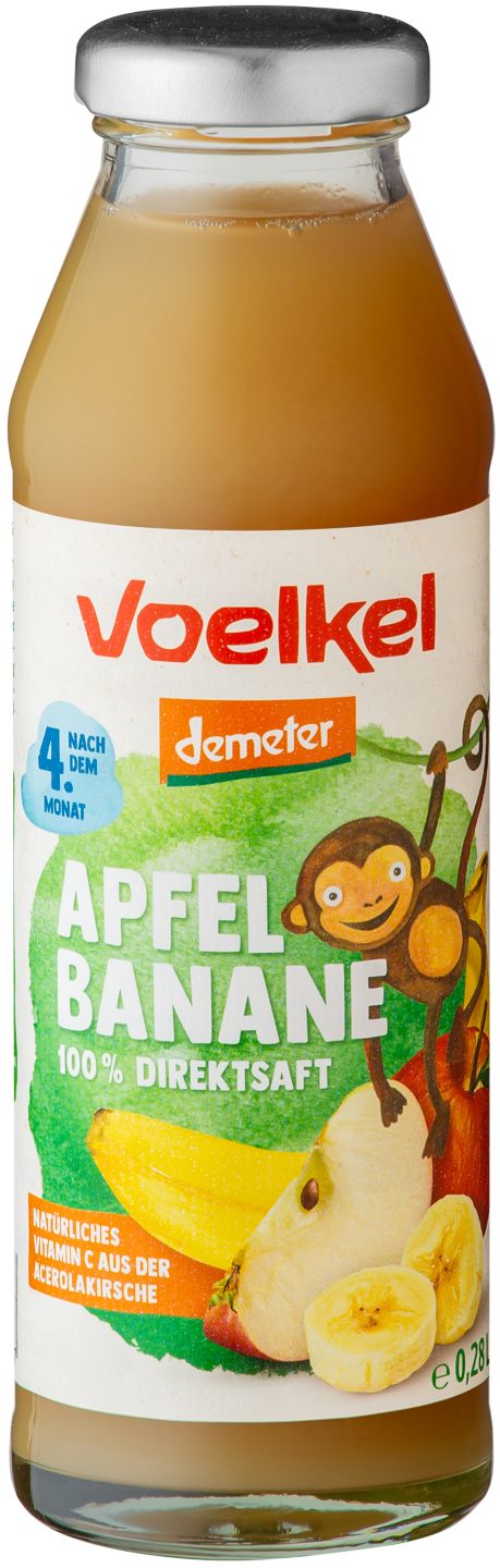 VOELKEL Demeter Apfel-Bananen- Direktsaft