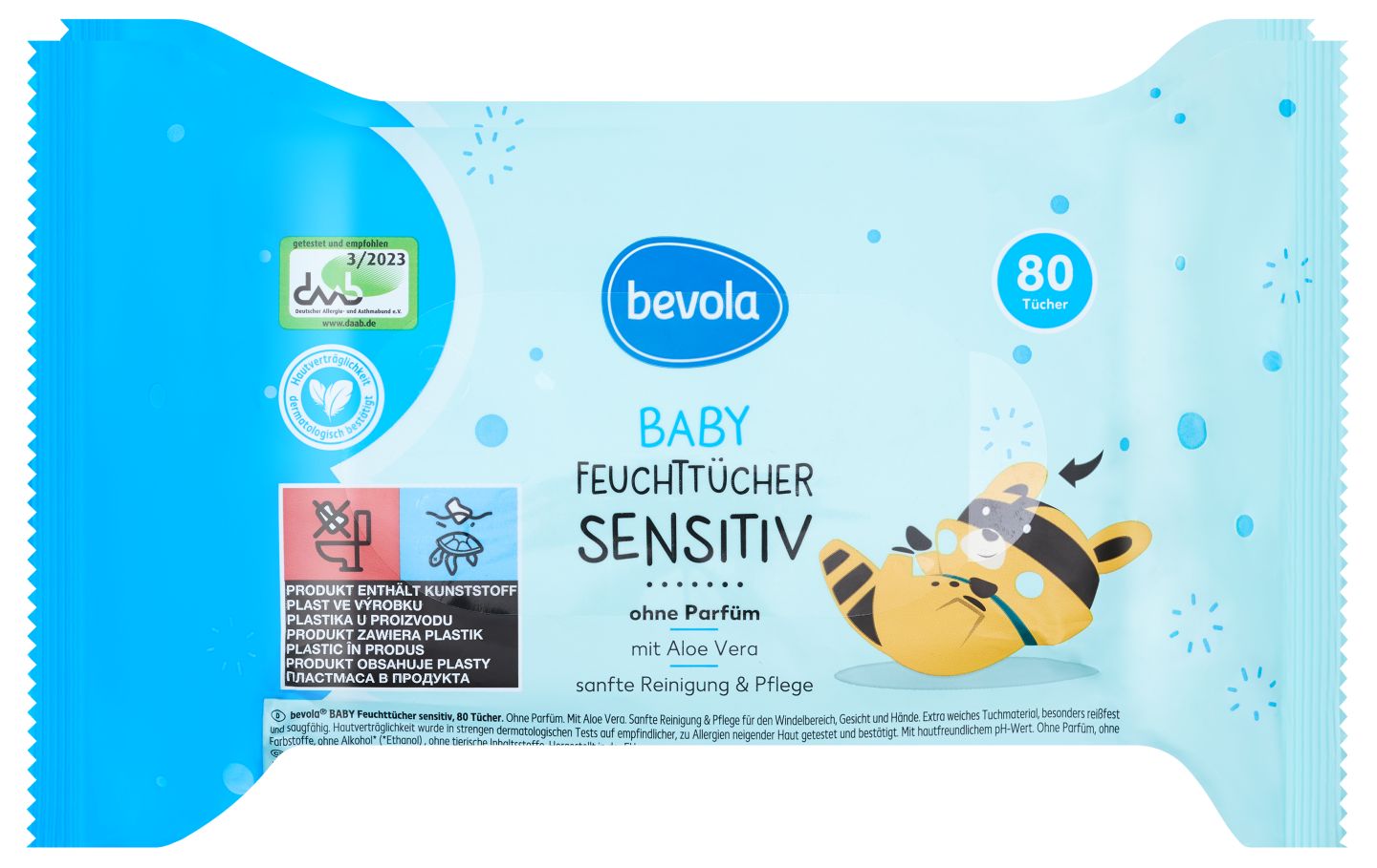 BEVOLA® BABY Baby Feuchttücher 
