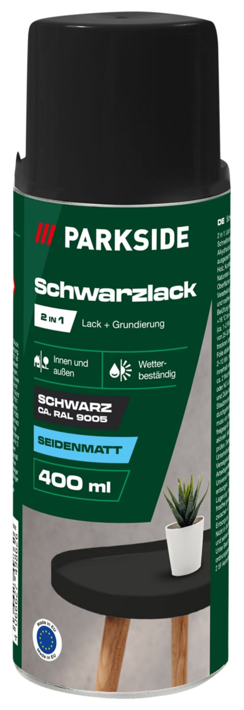 PARKSIDE Schwarzlack seidenmatt