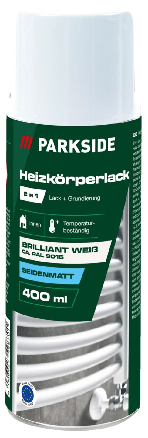 PARKSIDE Heizkörperlack schwarz seidenmatt