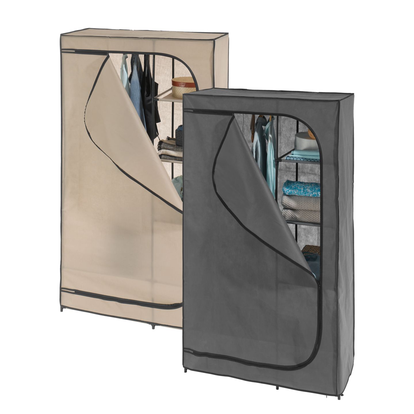 LIV&BO® Textiler Kleiderschrank