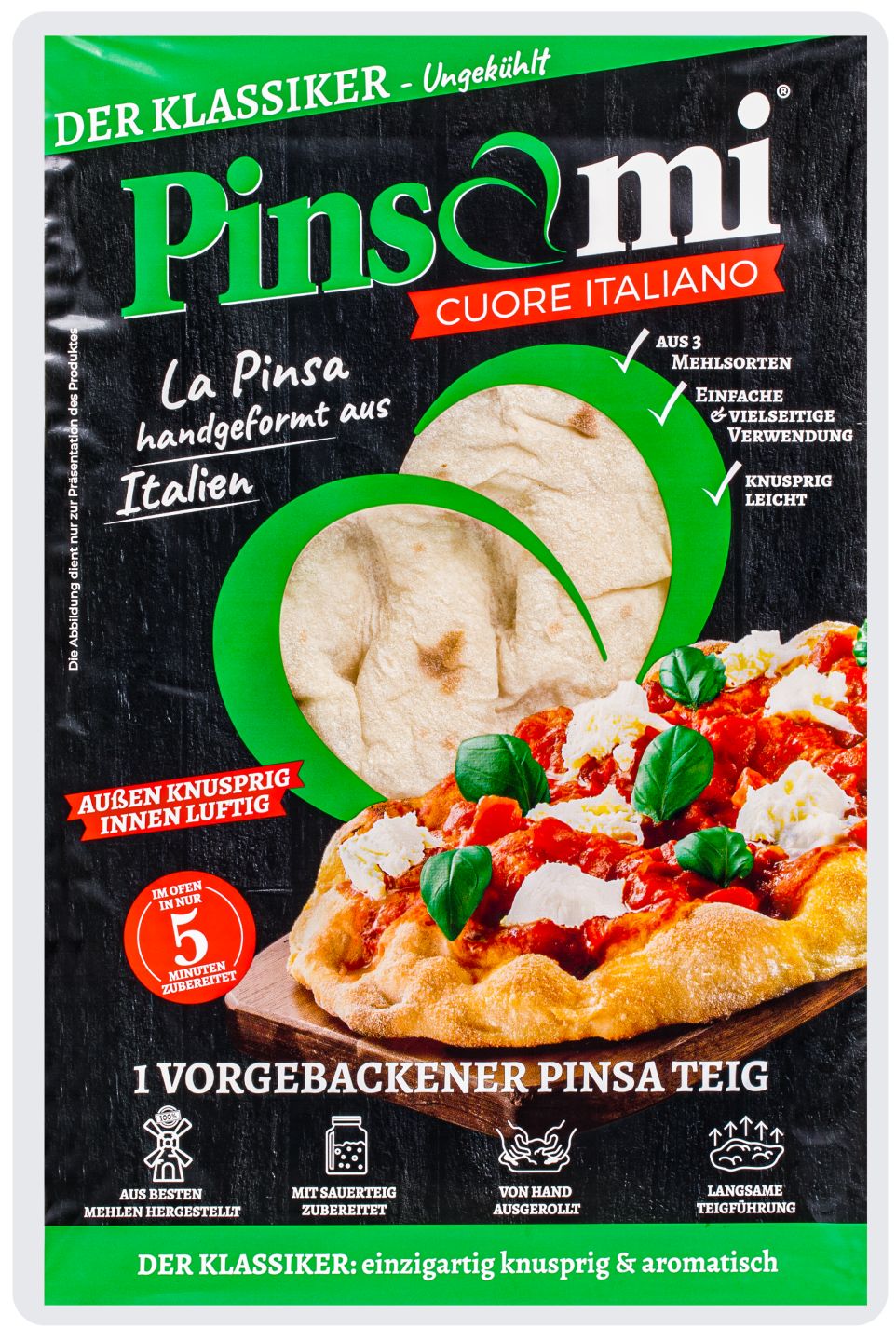 PINSAMI Vorgebackener Pinsateig