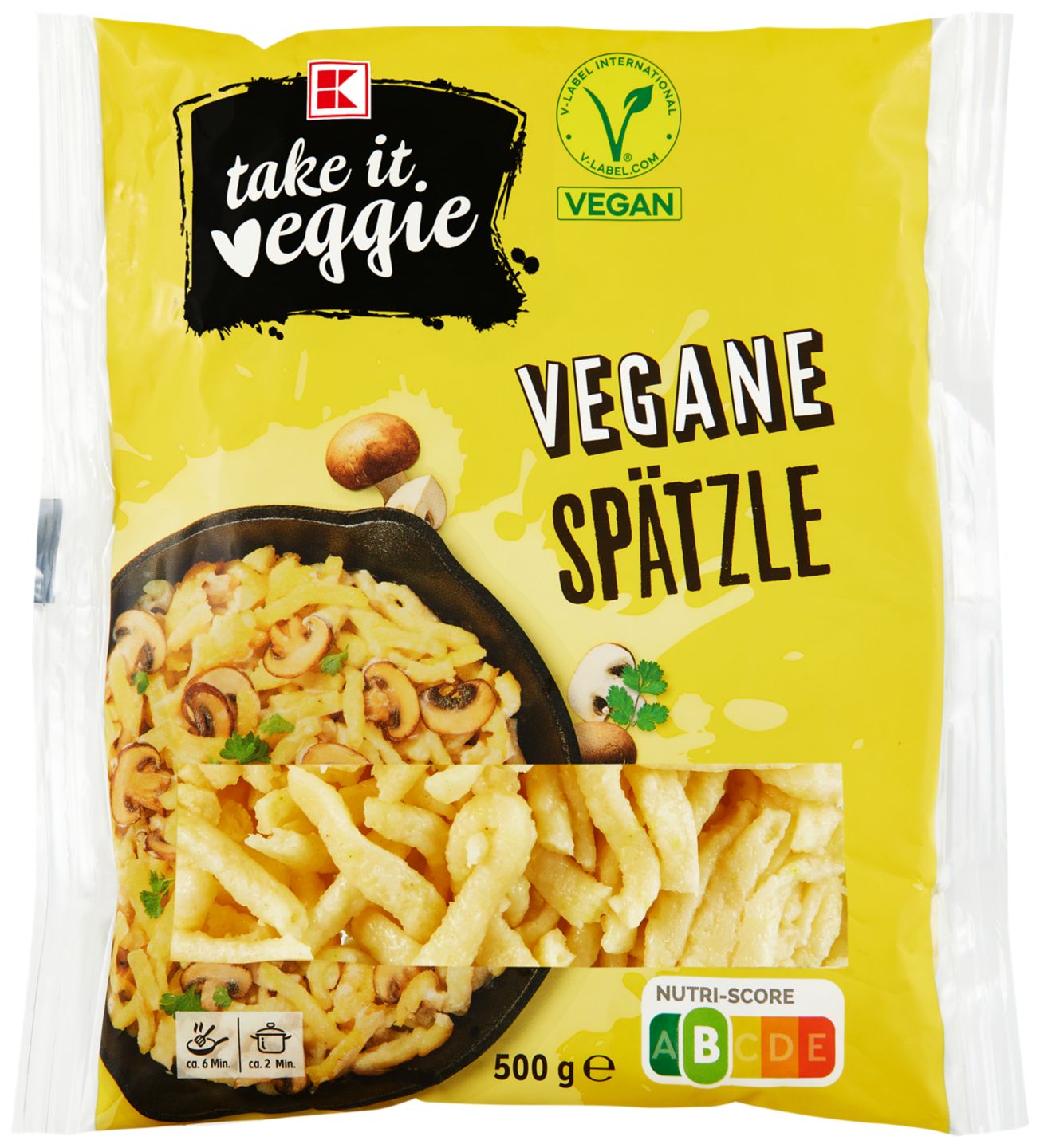 K-TAKE IT VEGGIE Vegane Spätzle oder Schupfnudeln