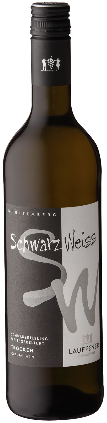 LAUFFENER WEINGÄRTNER Schwarz-Weiß Schwarzriesling weißgekelt.