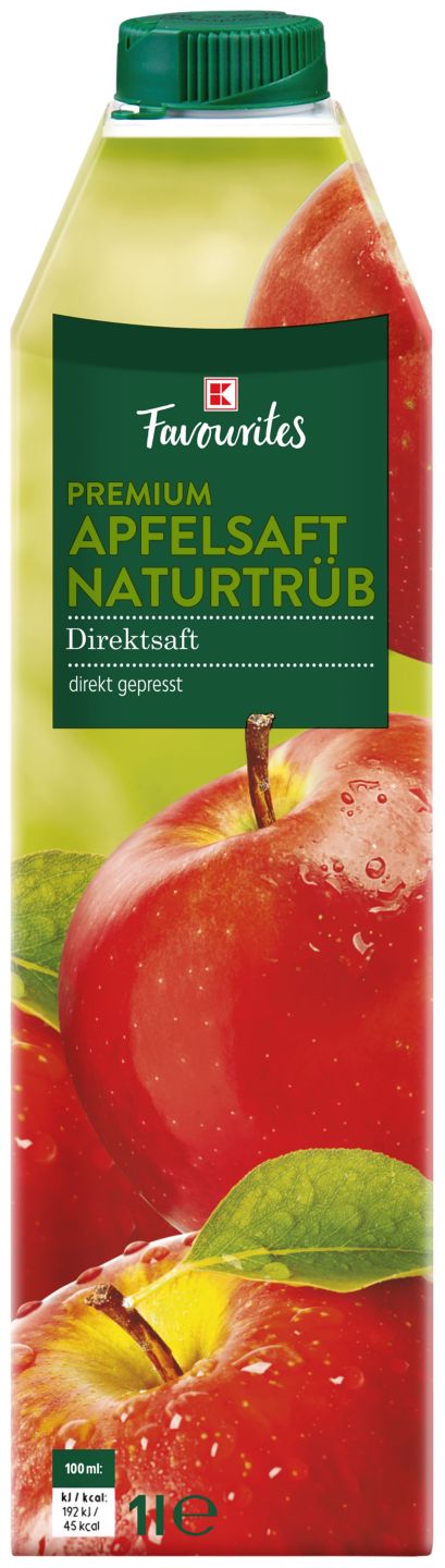 K-FAVOURITES Premium-Apfelsaft naturtrüb, Direktsaft
