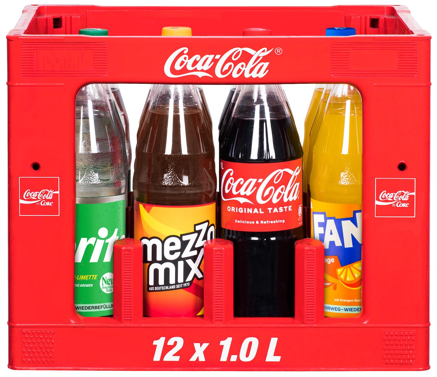 COCA-COLA, FANTA, SPRITE oder MEZZO MIX Erfrischungsgetränke