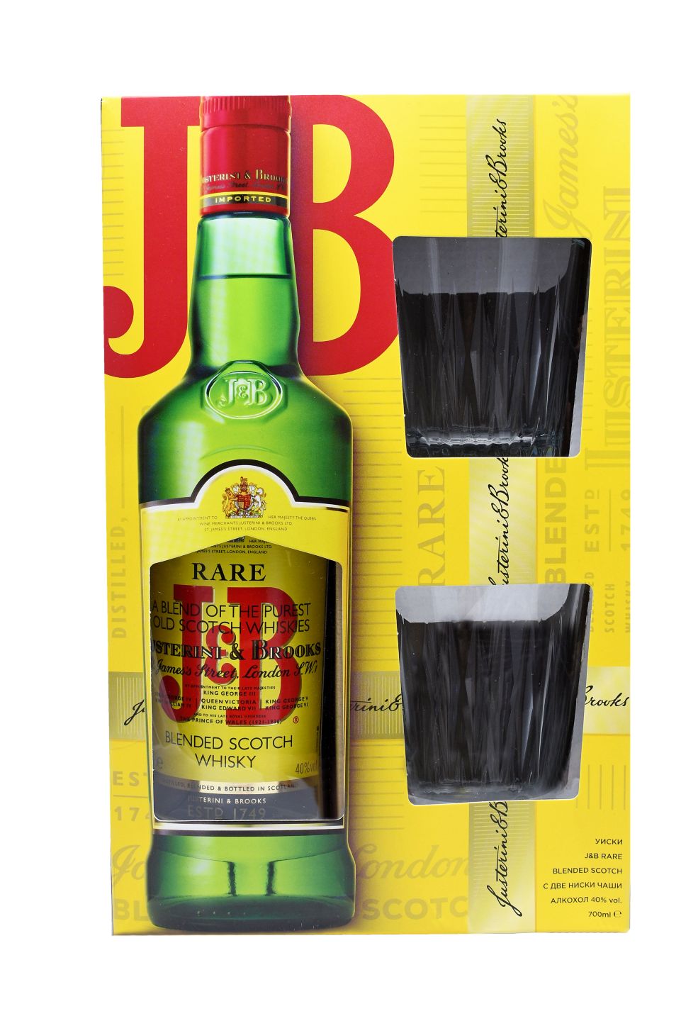 Изображение на J&B Шотландско уиски
промопакет