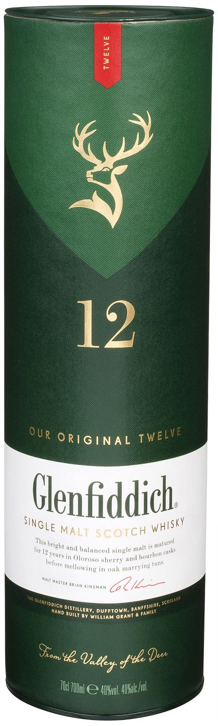 GLENFIDDICH Single Malt Scotch Whisky 12 Jahre