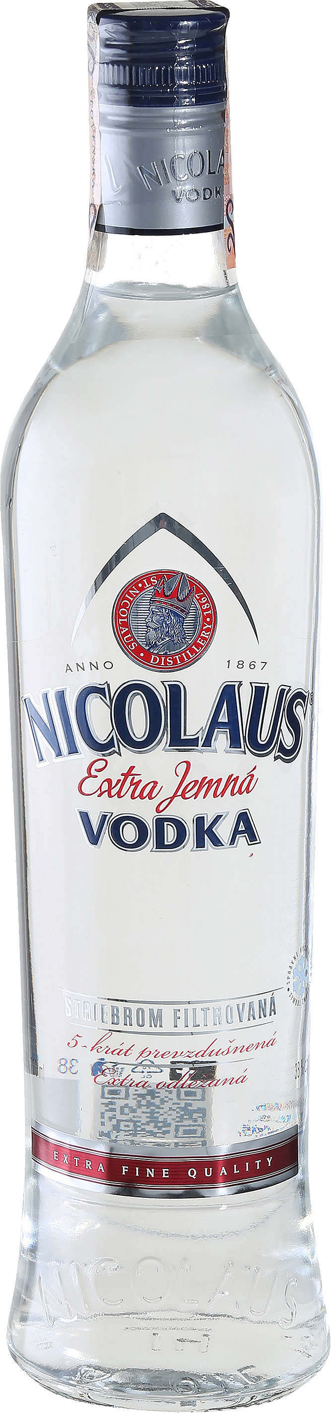 Zobrazenie výrobku Nicolaus Vodka 38 % alk., rôzne druhy