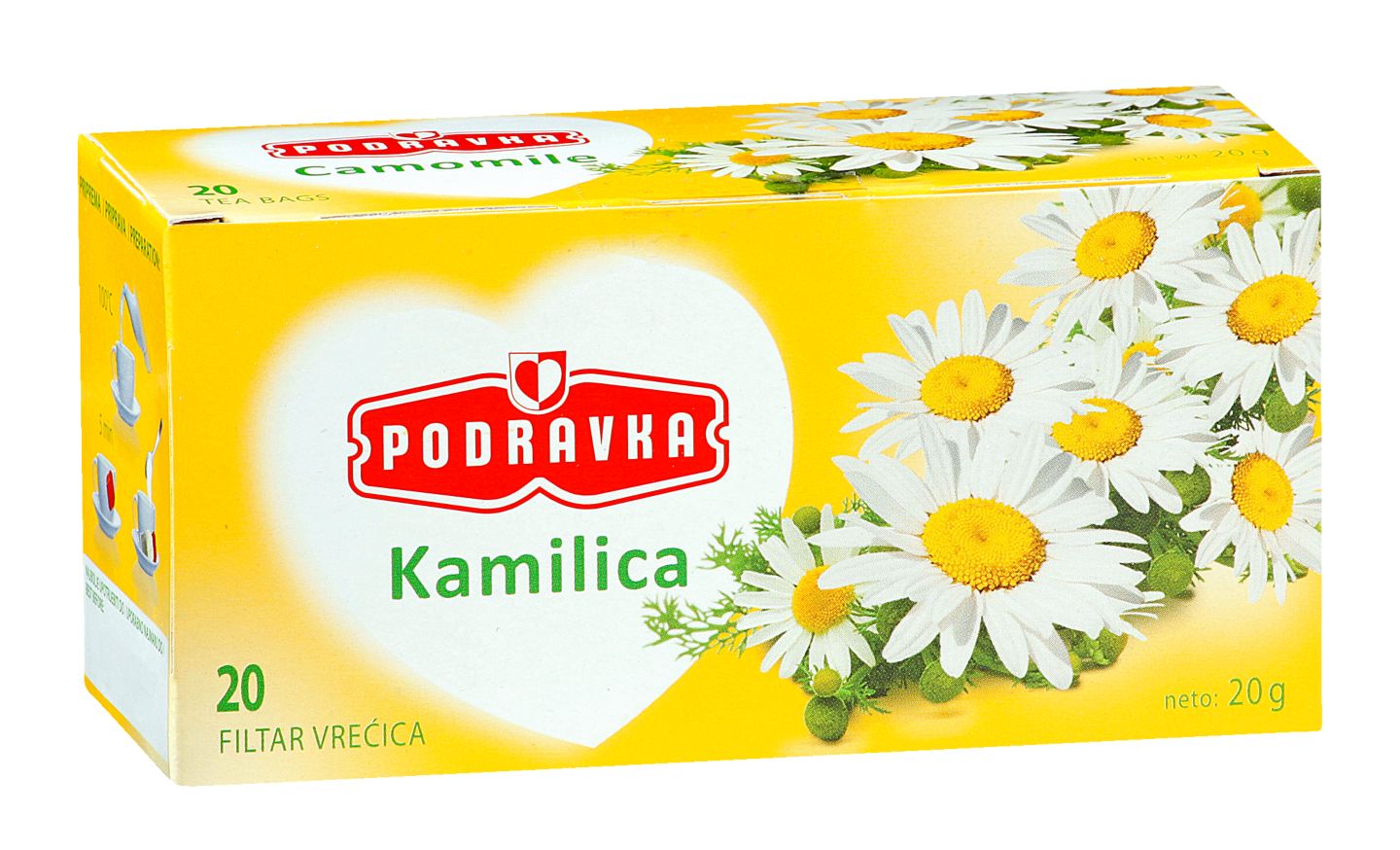 Podravka čaj kamilica
MPC 2.5.2025=1,45€