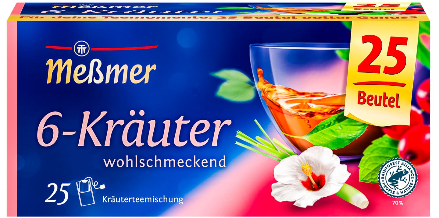 MESSMER Kräuter- oder Früchte-Tee- Klassiker