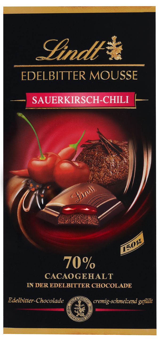 LINDT Schweiz. Schokolade Edelbitter Mousse