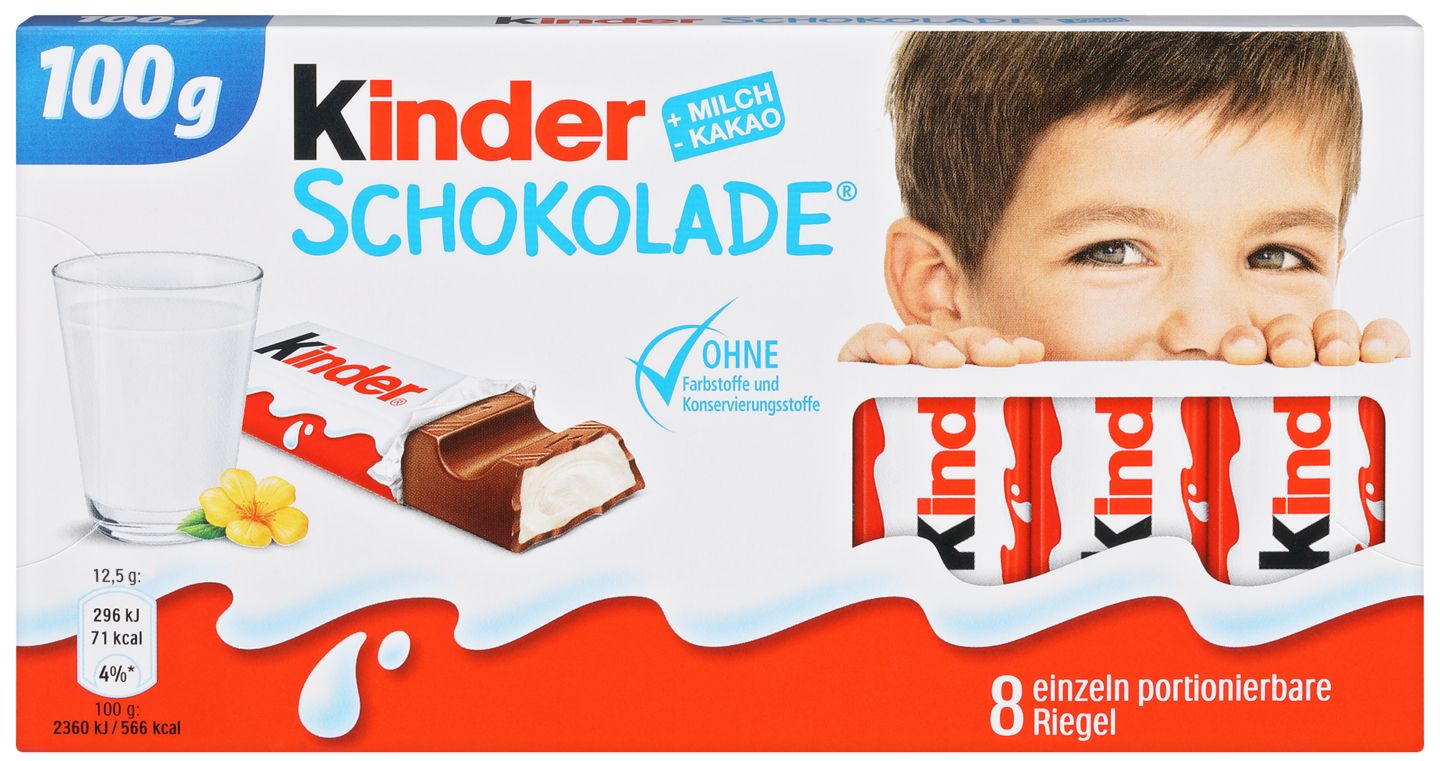 KINDER Schokolade oder YOGURETTE Schokoriegel