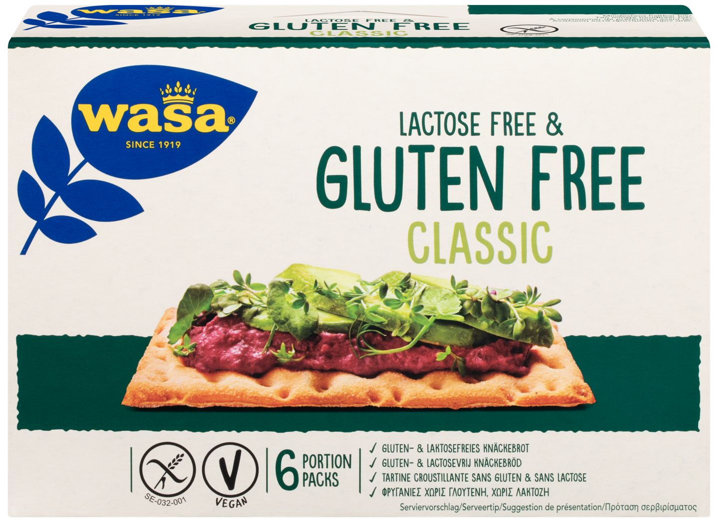 WASA Knäckebrot gluten- und laktosefrei