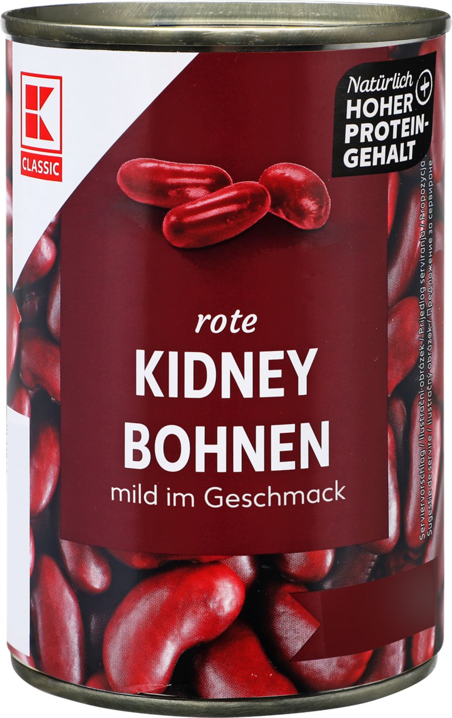 K-Classic Fazuľa červe.
v slanom náleve