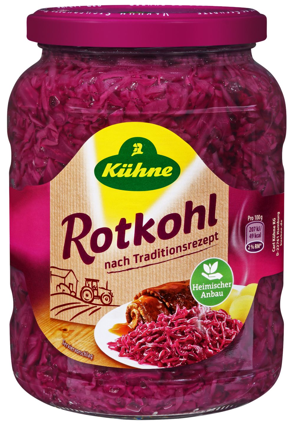 KÜHNE Rotkohl oder Apfelrotkohl