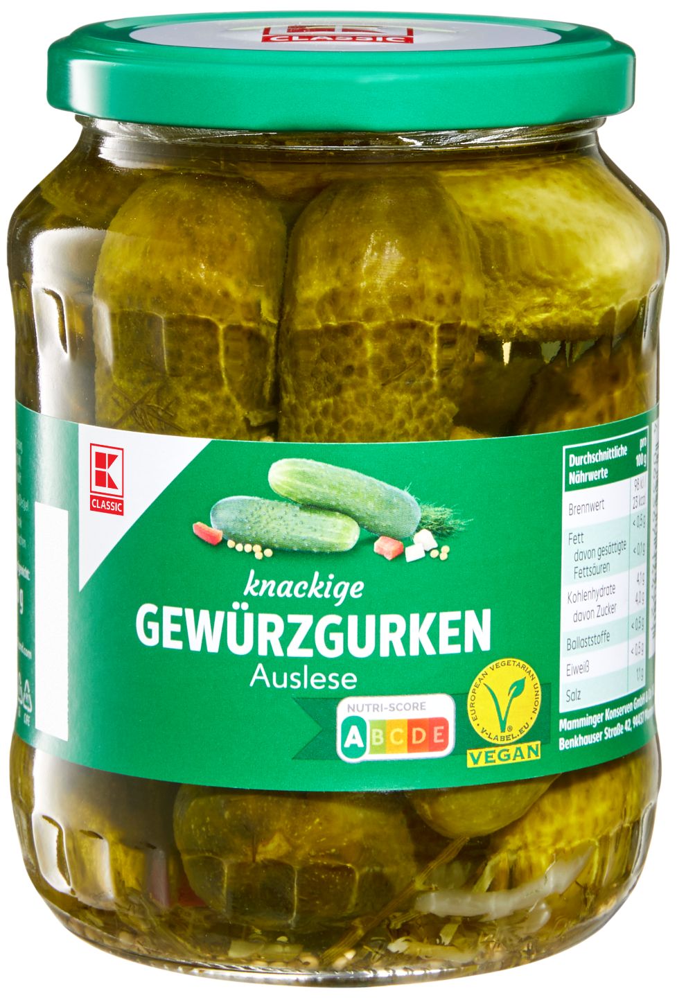 K-CLASSIC Gewürzgurken 