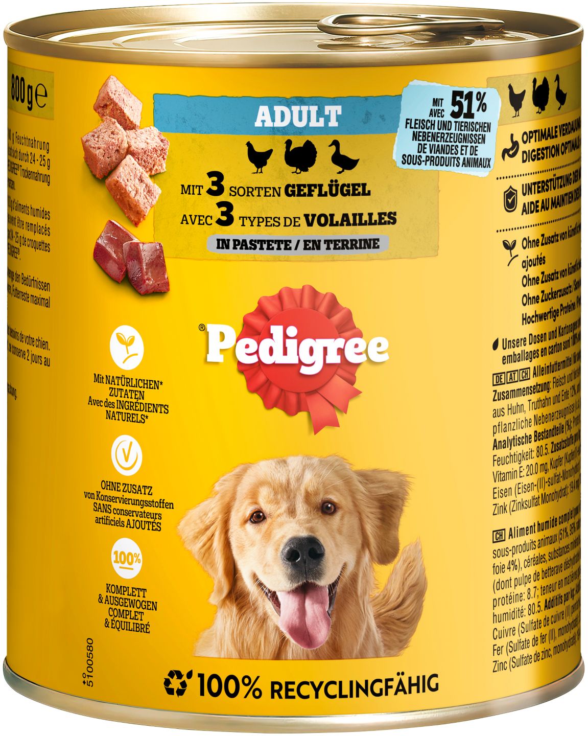 PEDIGREE Hundenassfutter 
