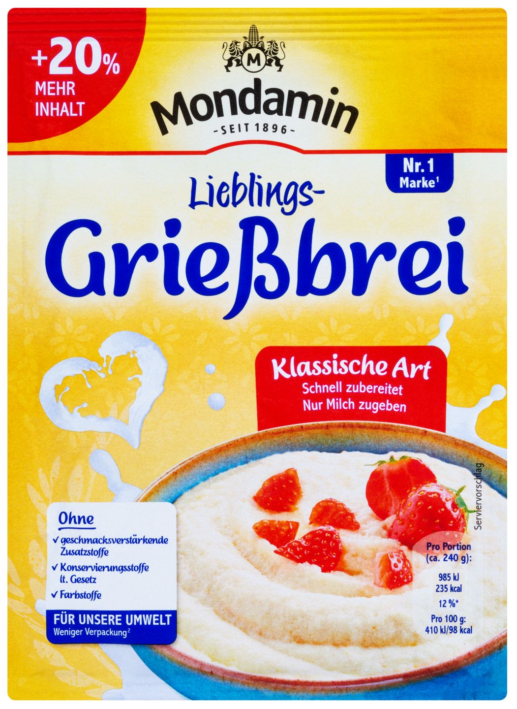 MONDAMIN Grießbrei