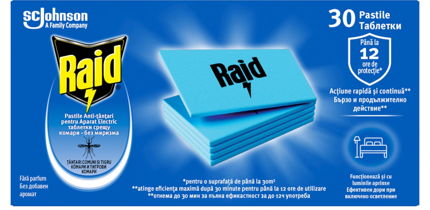 Изображение на RAID Ламинирани таблетки
против комари