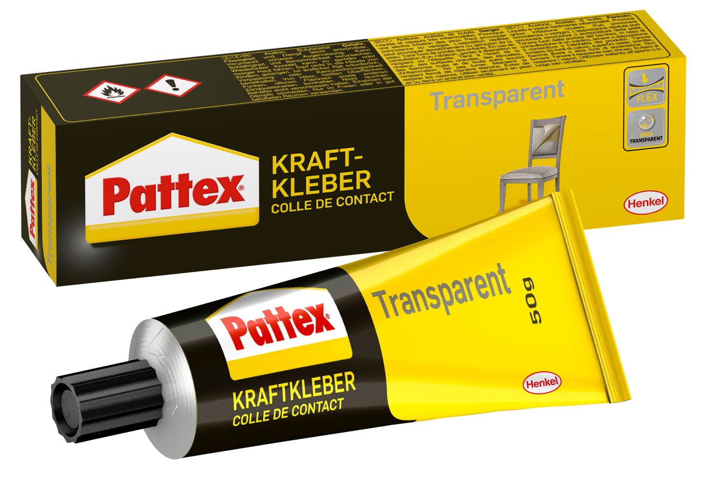 PATTEX Kraftkleber Transparent