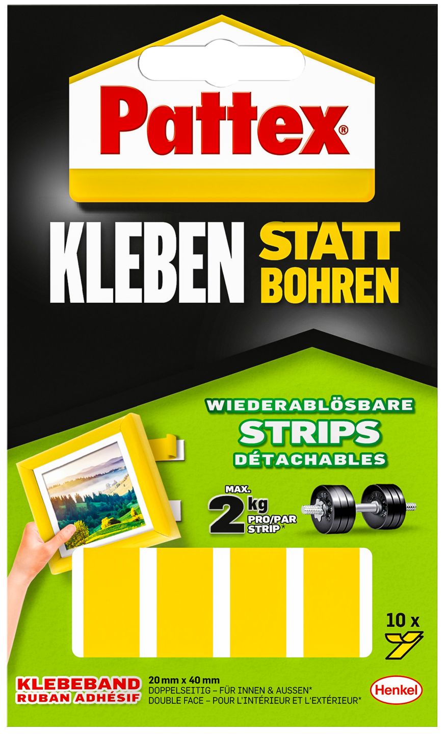 PATTEX Klebe-Strips »Kleben statt Bohren«