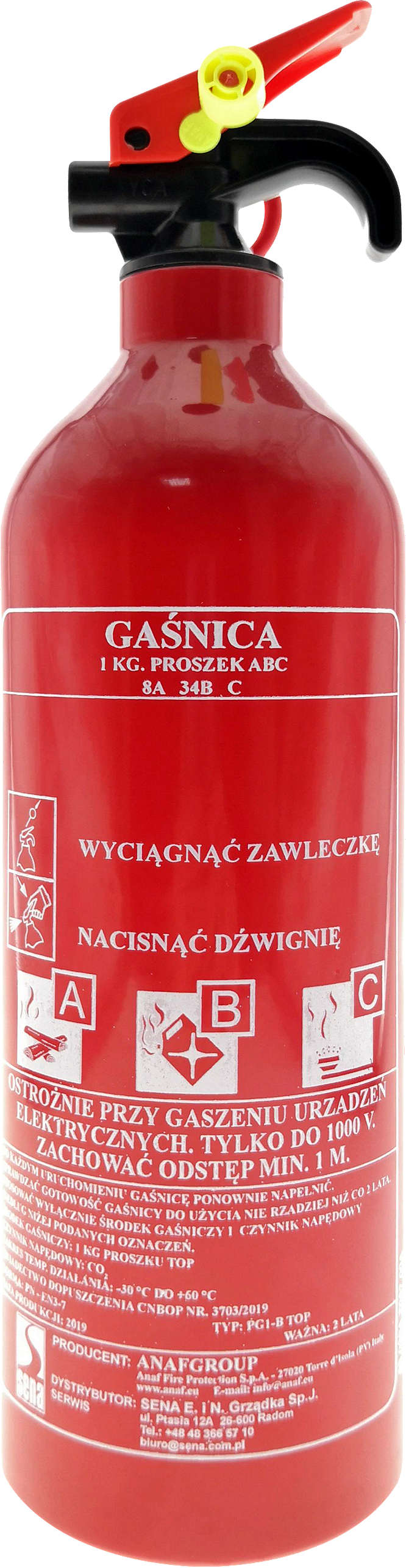 Zdjęcie oferty Gaśnica samochodowa proszkowa ABC