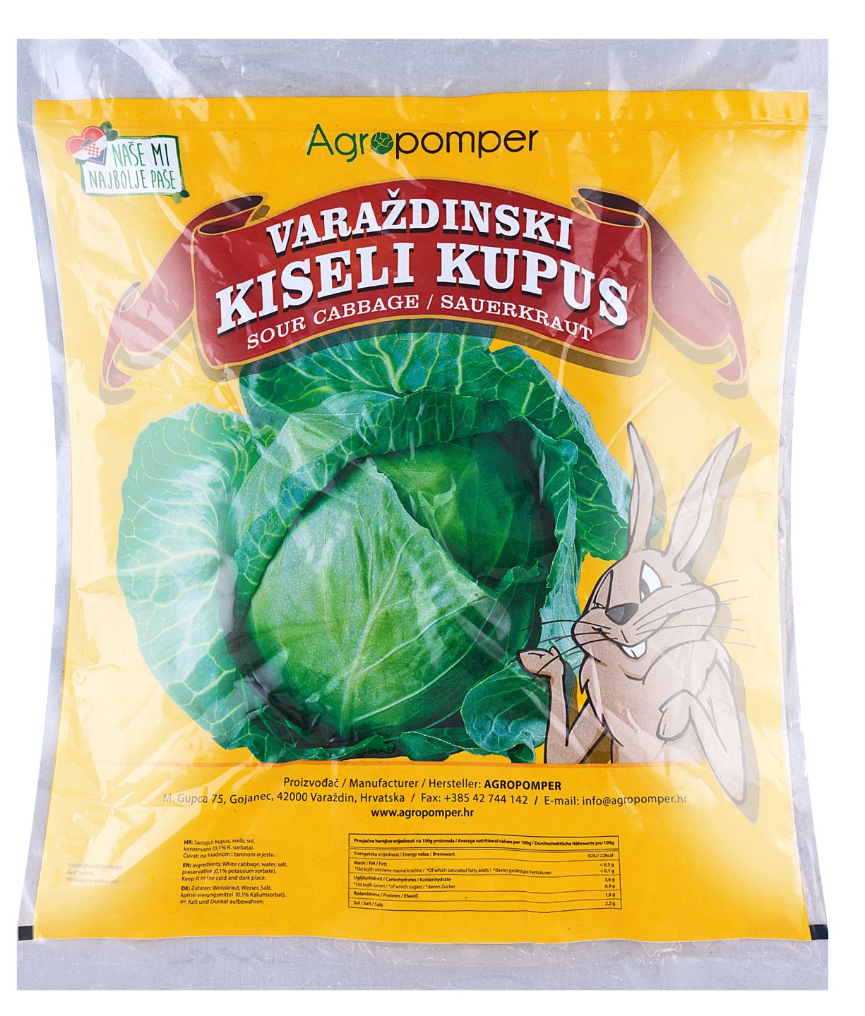 Kupus kiseli glavica MPC 2.5.2025=1,99€