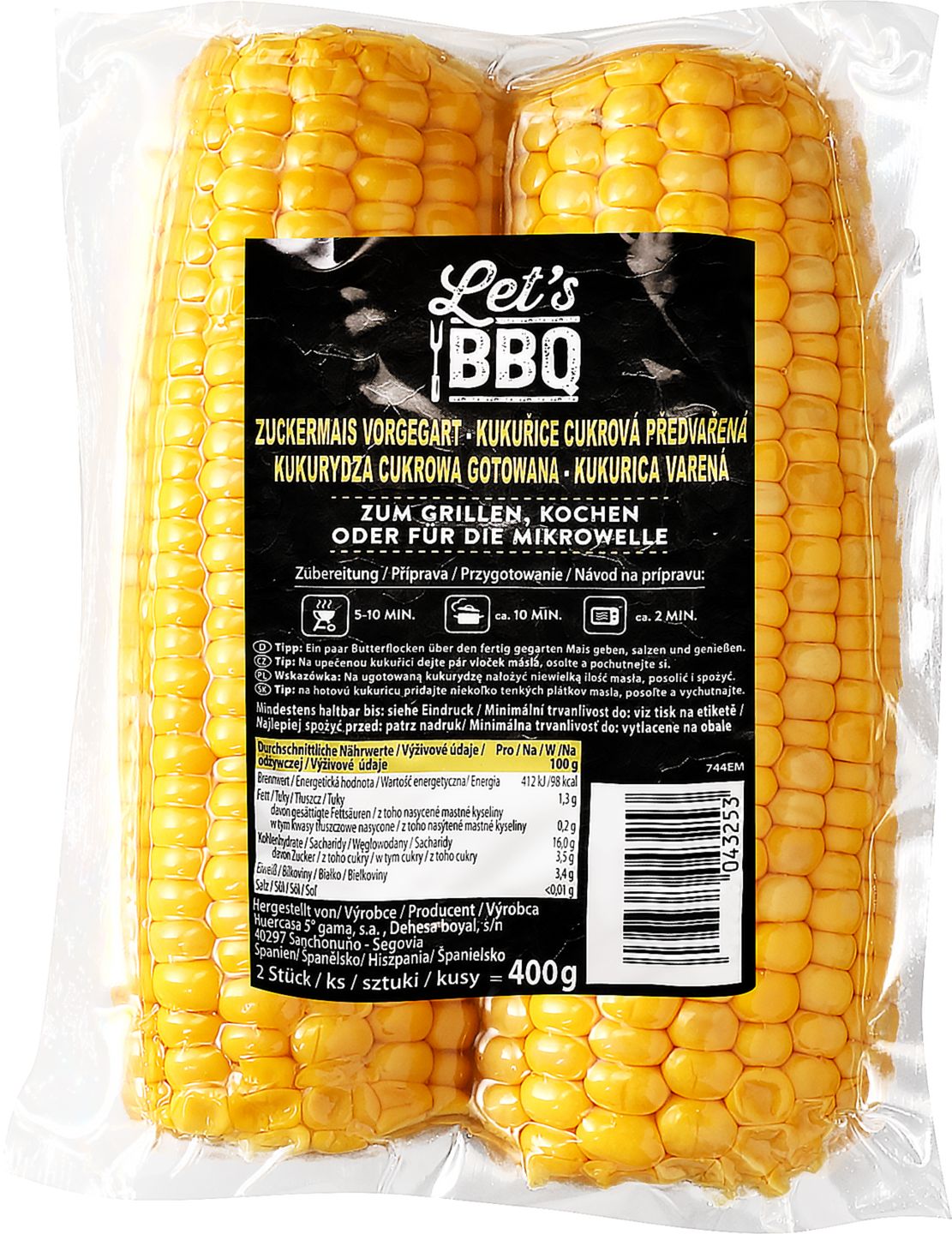 Изображение на Let's BBQ Варена царевица
сладка