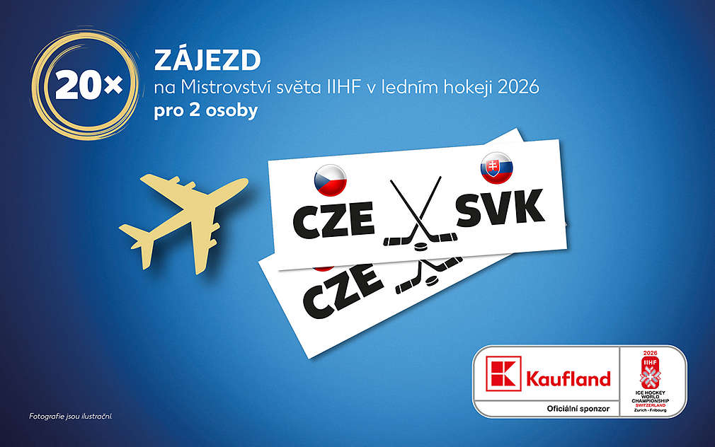 Vyhrajte zájezd na Mistrovství světa IIHF v ledním hokeji 2026 - zápas CZE x SVK