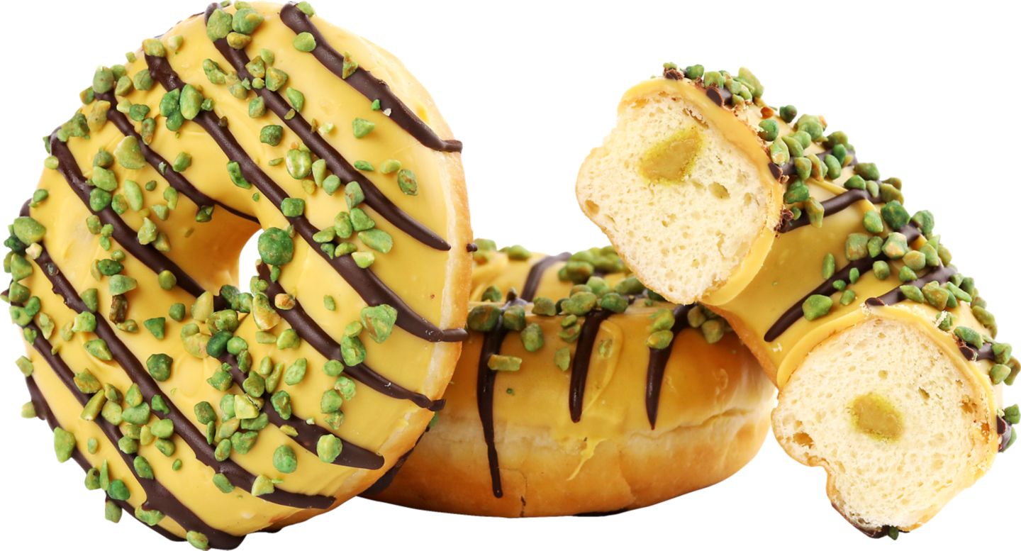 Donut premium s pistáciovou náplní
