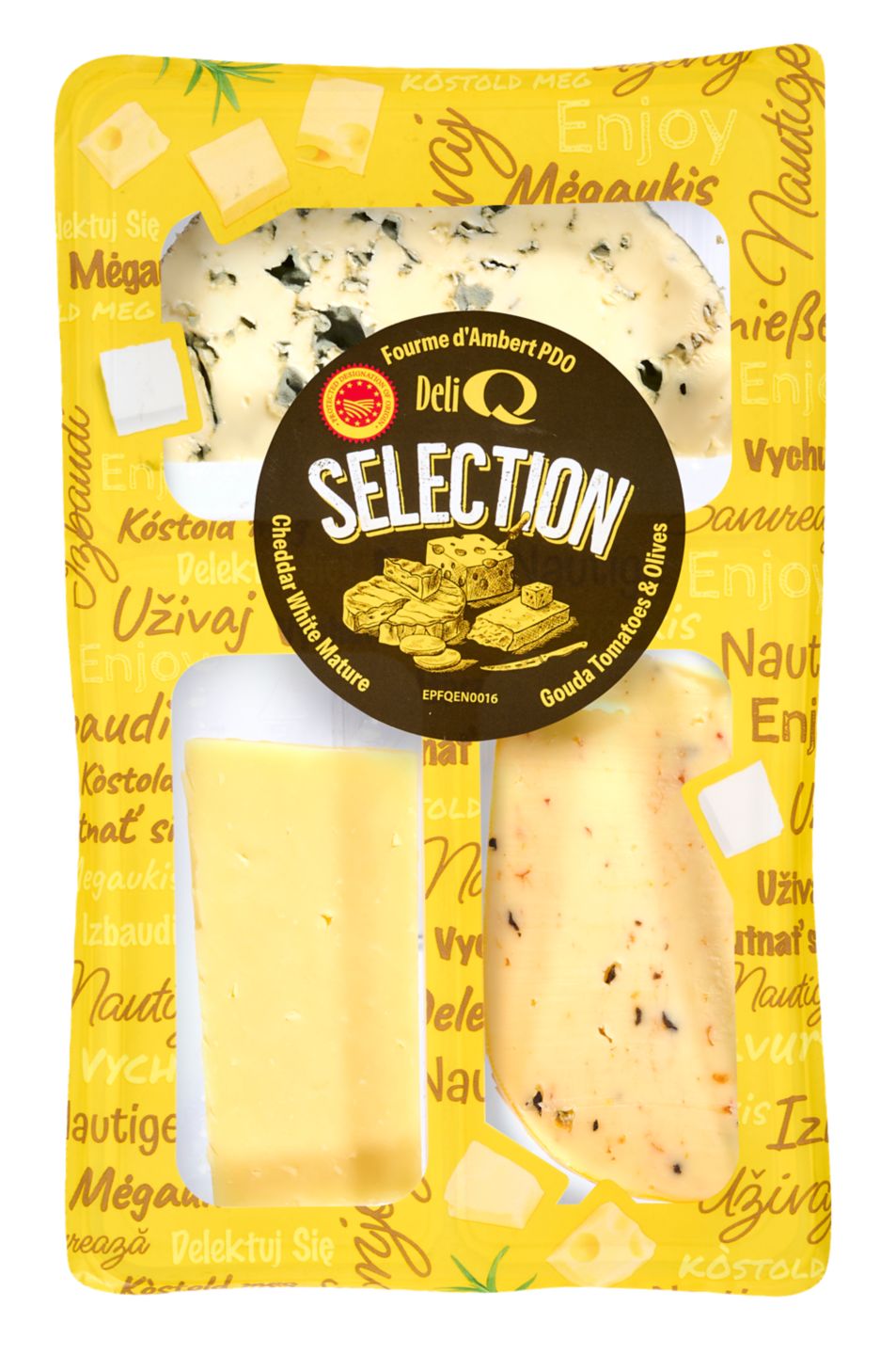 Изображение на DELIQ Микс сирена
чедър, синьо сирене и гауда