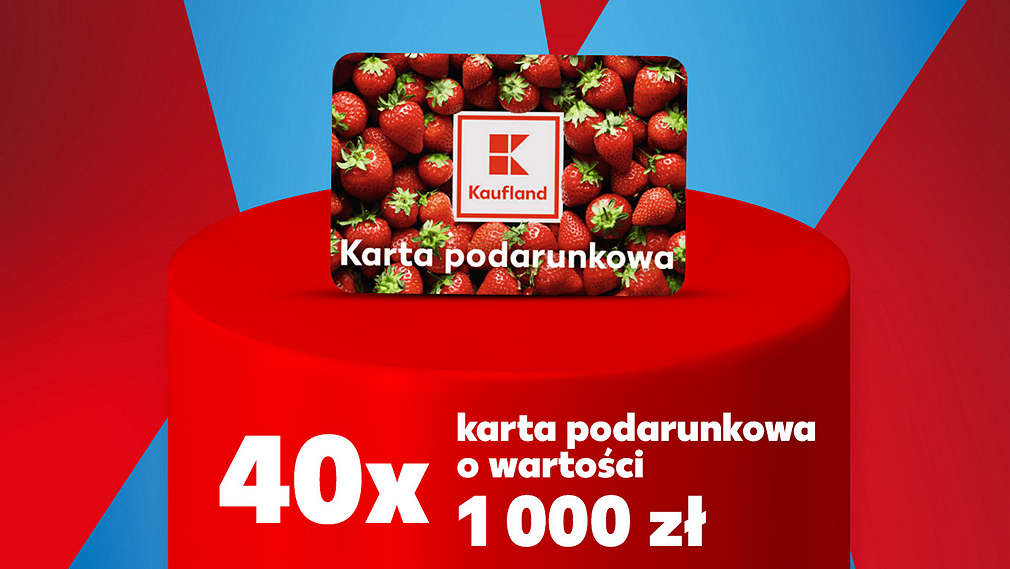 na podium karta podarunkowa Kauflandu