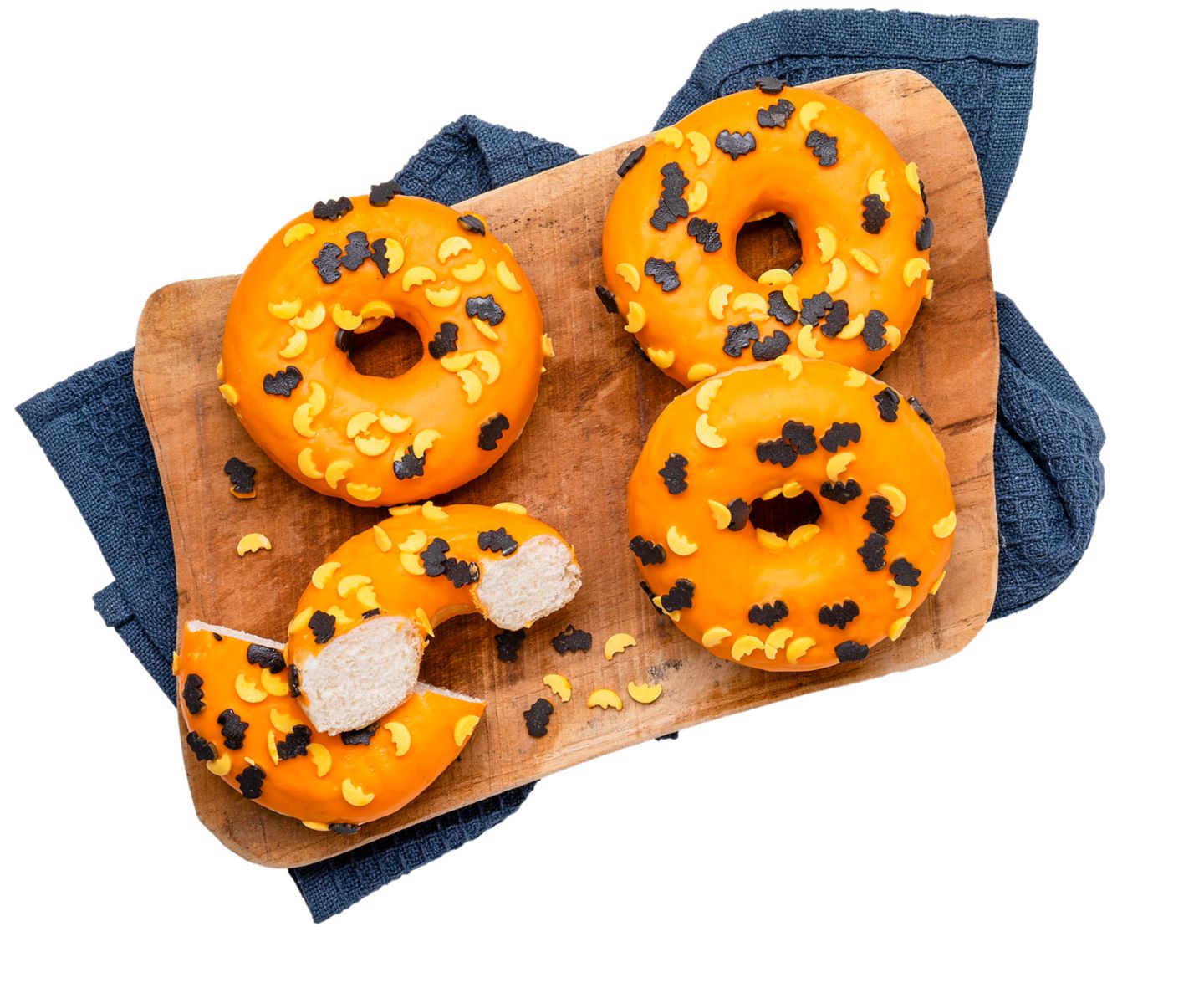 Halloween Donut s polevou a cukrovou
dekorací