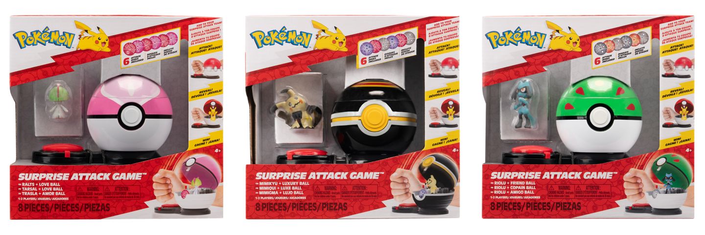 JAZWARES Pokémon Surprise Attack Game