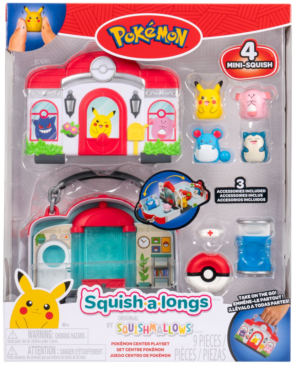 SQUISHMALLOWS Squish-a-longs-Spielset »Pokémon«