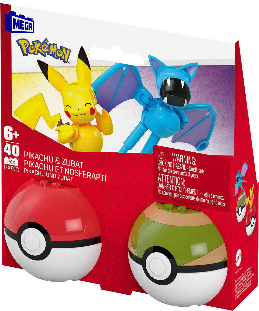 Zdjęcie oferty Klocki Mega Pokemon Pikachu i Zubat 2 figurki w zestawie