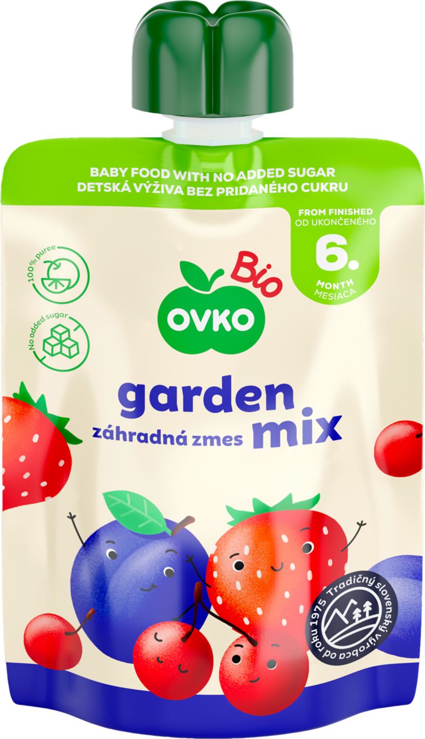 Изображение на Ovko Bio Пюре, градински микс
90 г