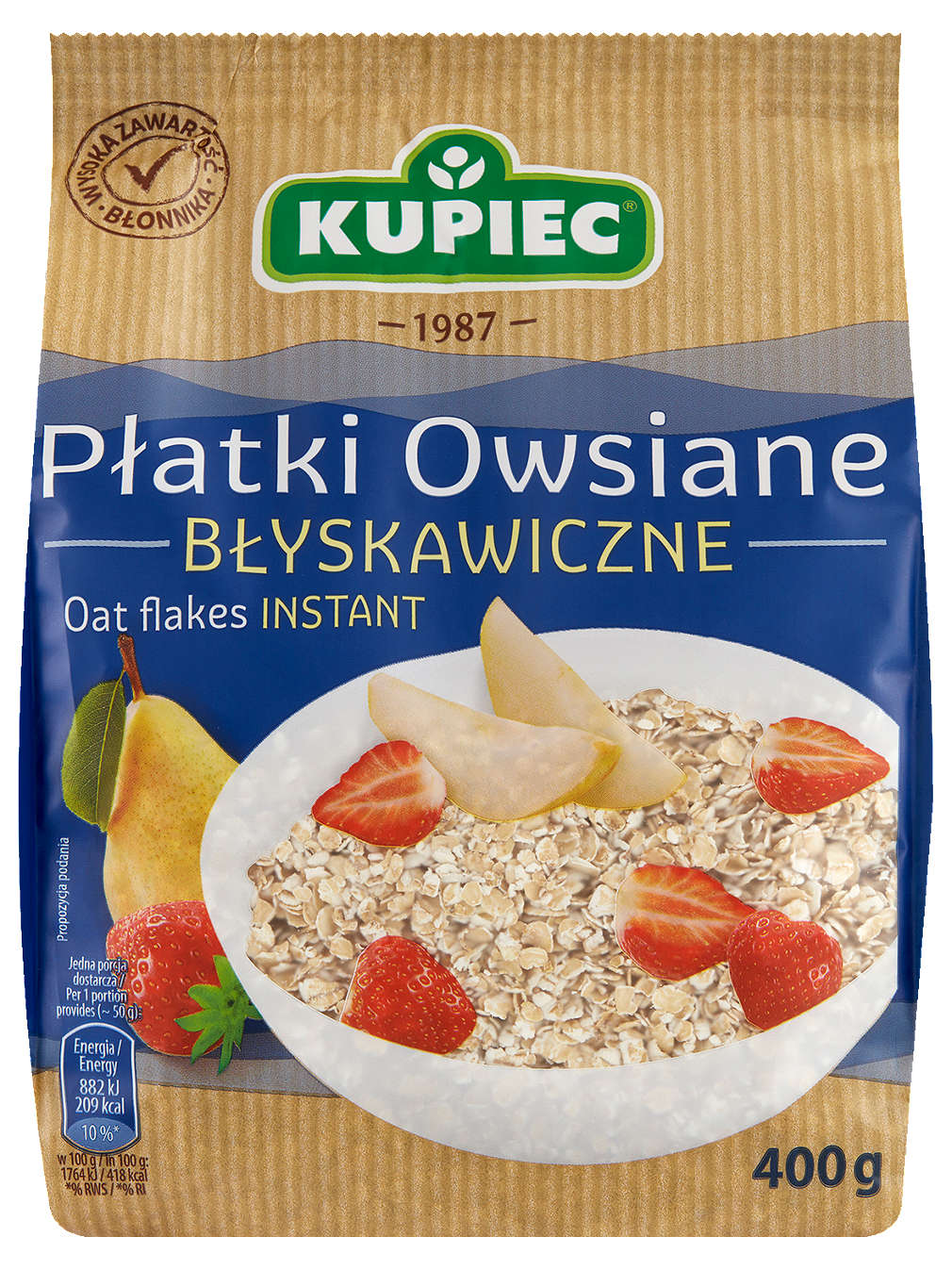 Zdjęcie oferty Kupiec Płatki owsiane błyskawiczne