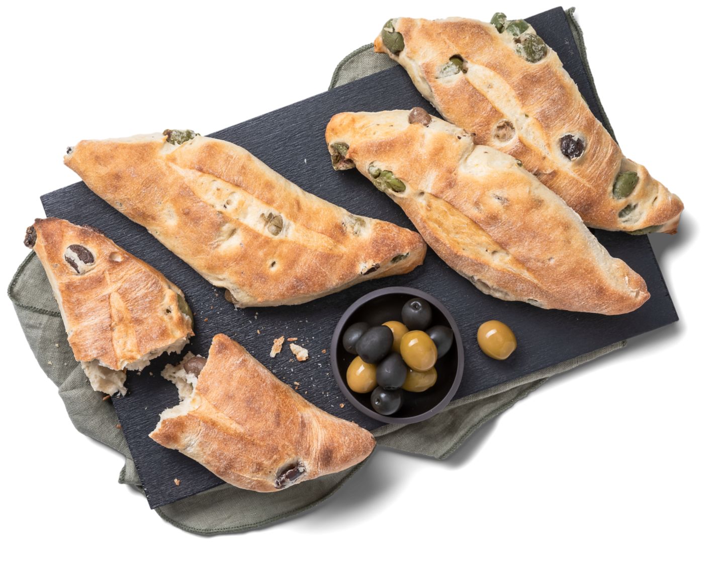 Mini-Brotgebäck mit Oliven