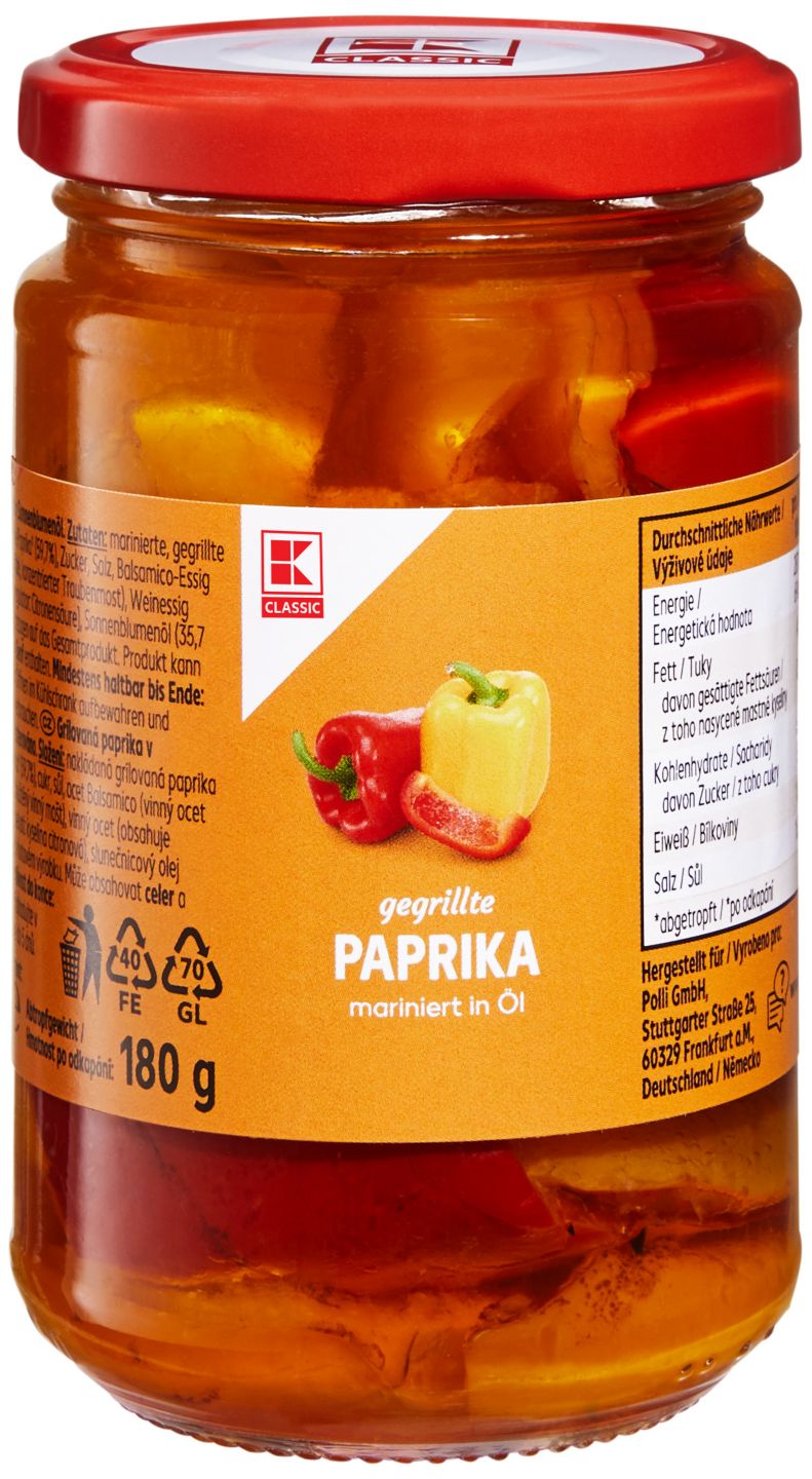 Изображение на K-CLASSIC Печени чушки или Артишок
в слънчогледово олио