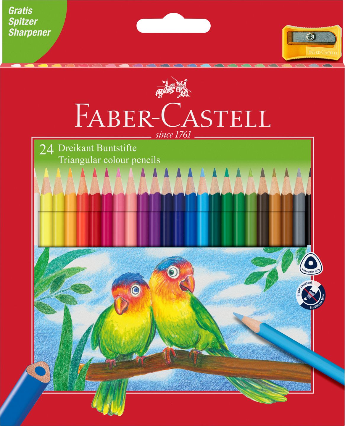 Изображение на Faber Castell Моливи с острилка
24 цвята