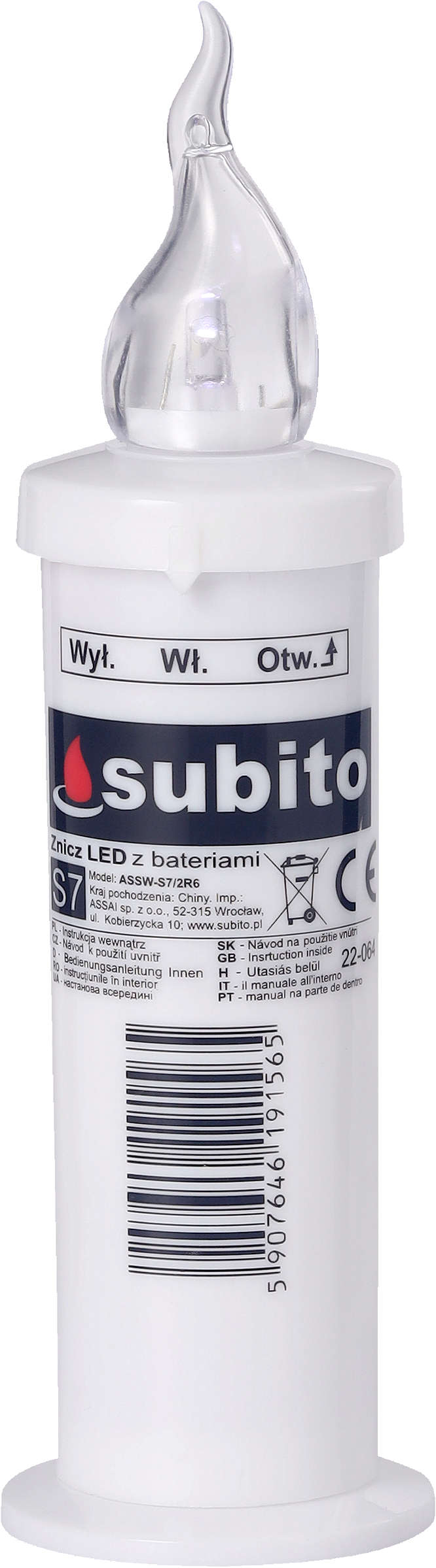 Zdjęcie oferty Znicz LED SUBITO S7 świeci do 1200 godz..