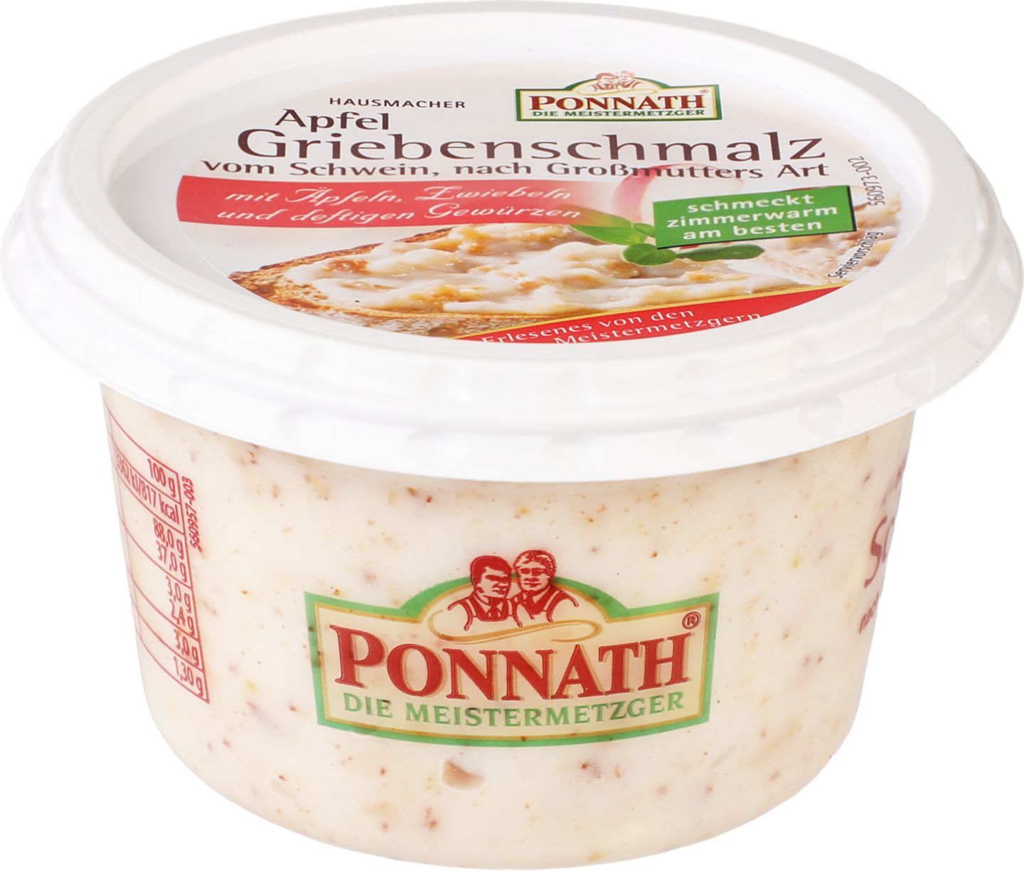 Škvarková nátierka s jablkami
200 g