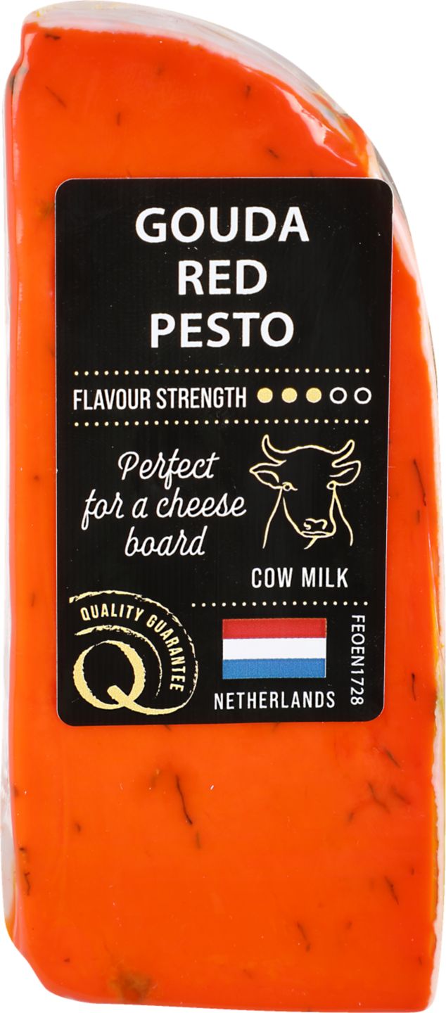 Gouda s červeným pestom 